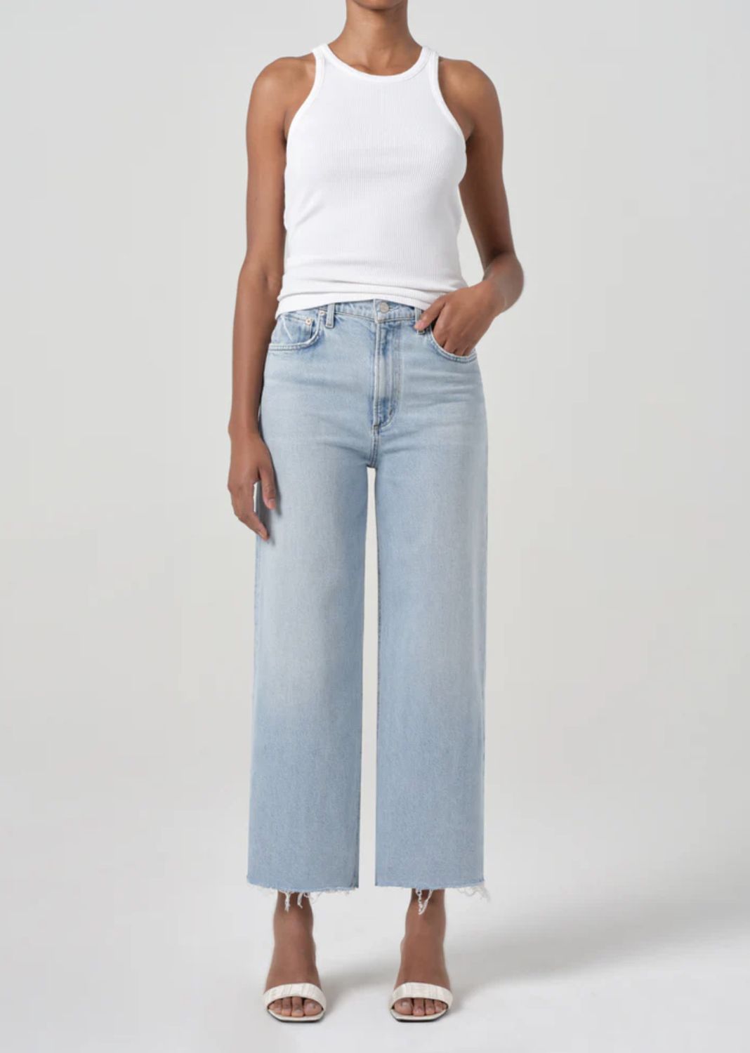 AGolde Ren Jean in Beam Wash