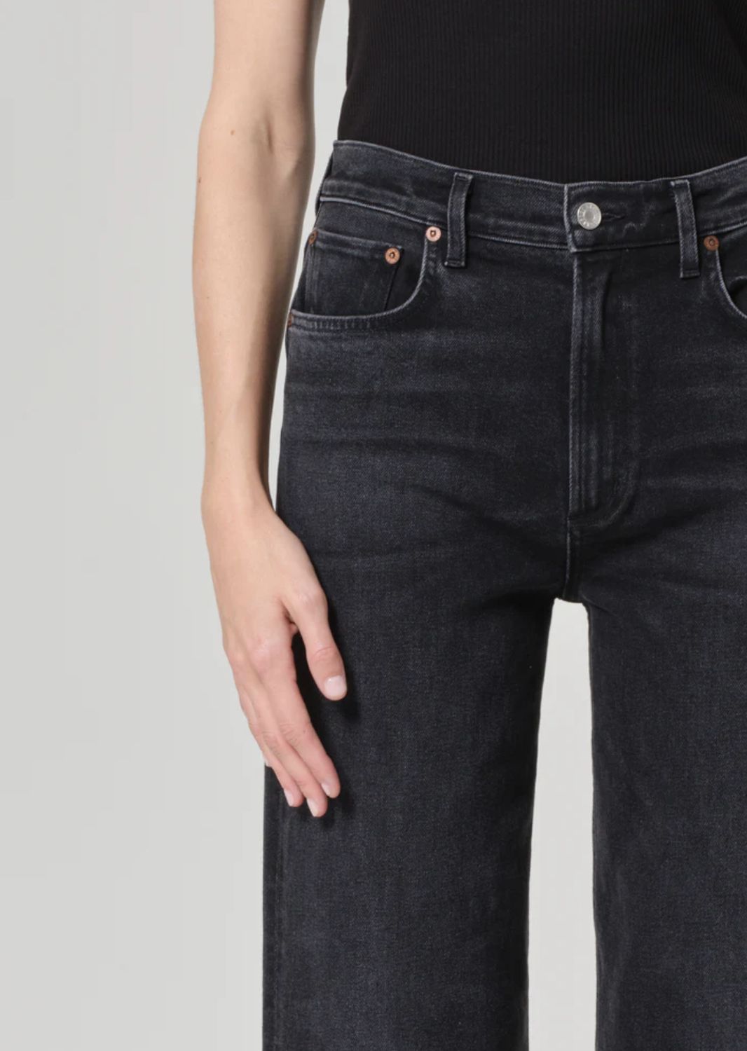 AGolde Ren Jean in Hush Wash