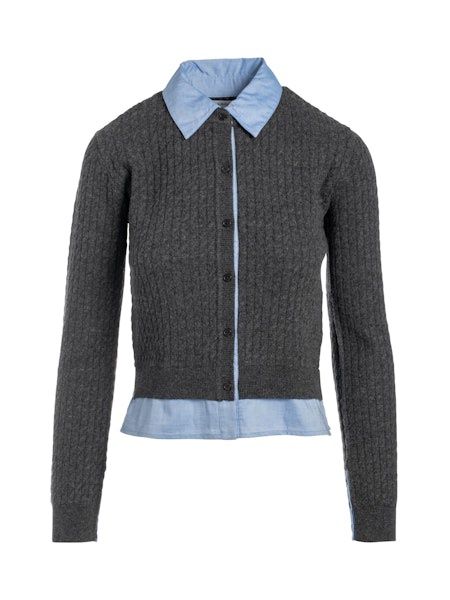 Naadam Mixed Media Cardigan