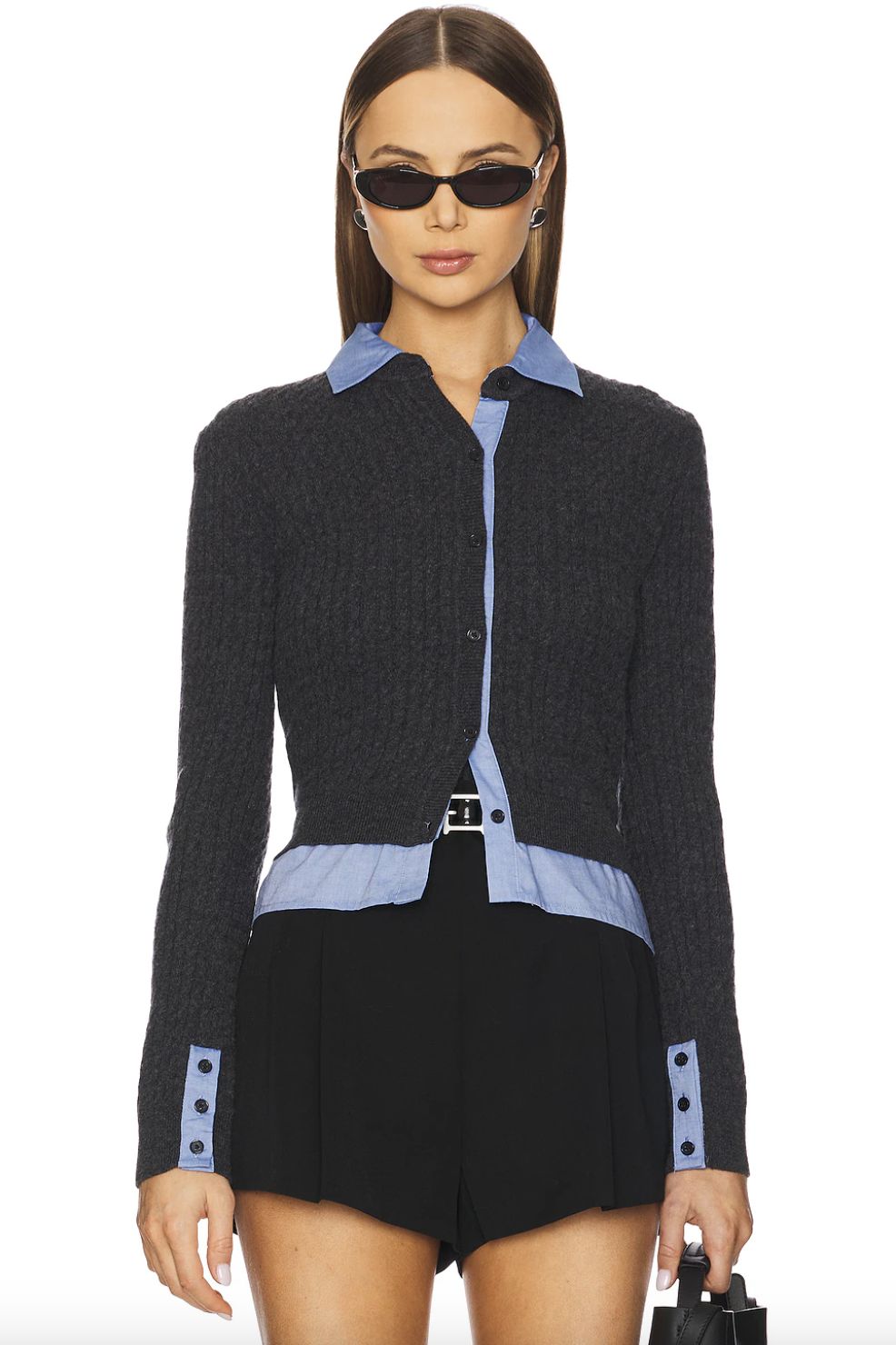 Naadam Mixed Media Cardigan
