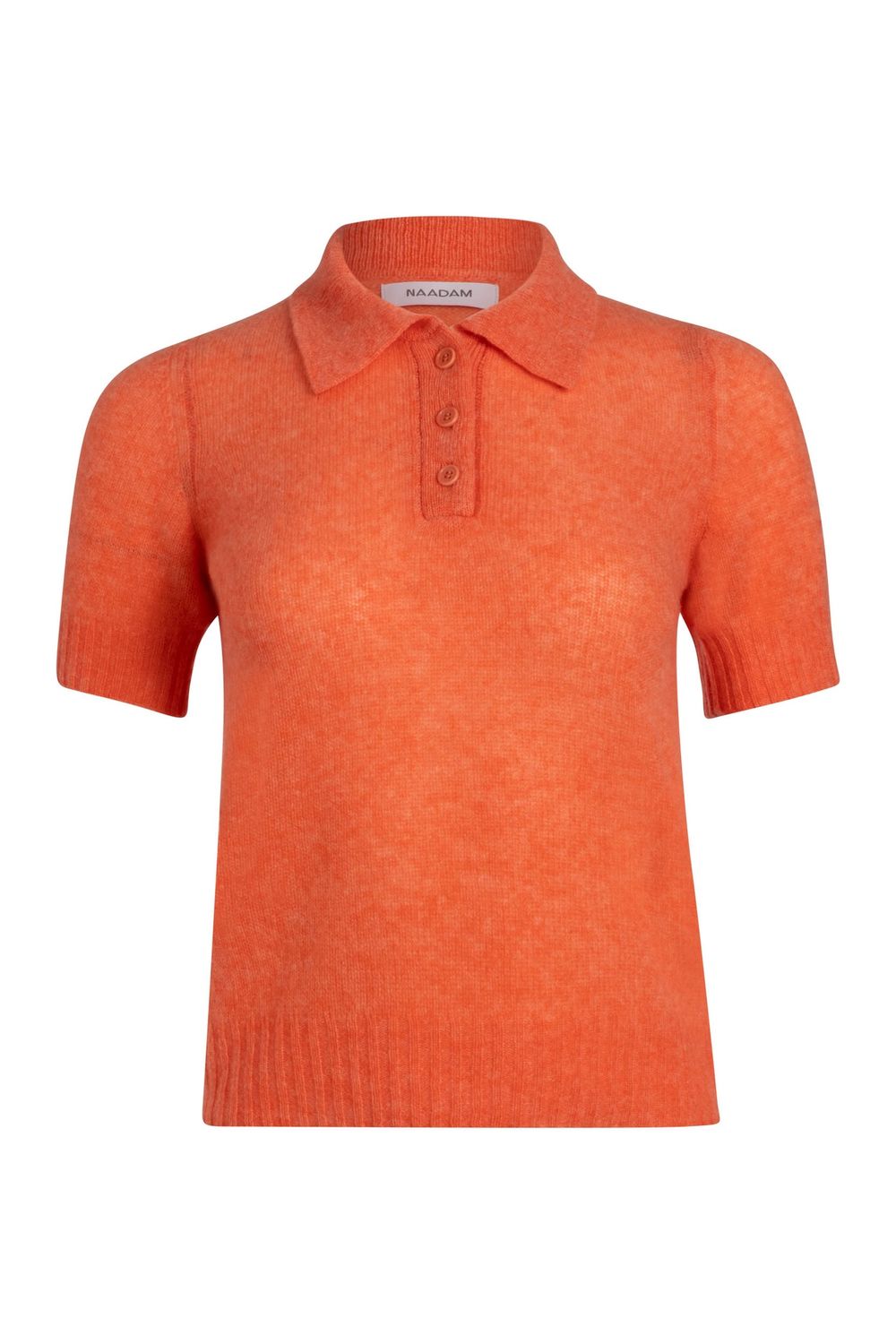 Naadam Featherweight Short Sleeve Polo in Nectar