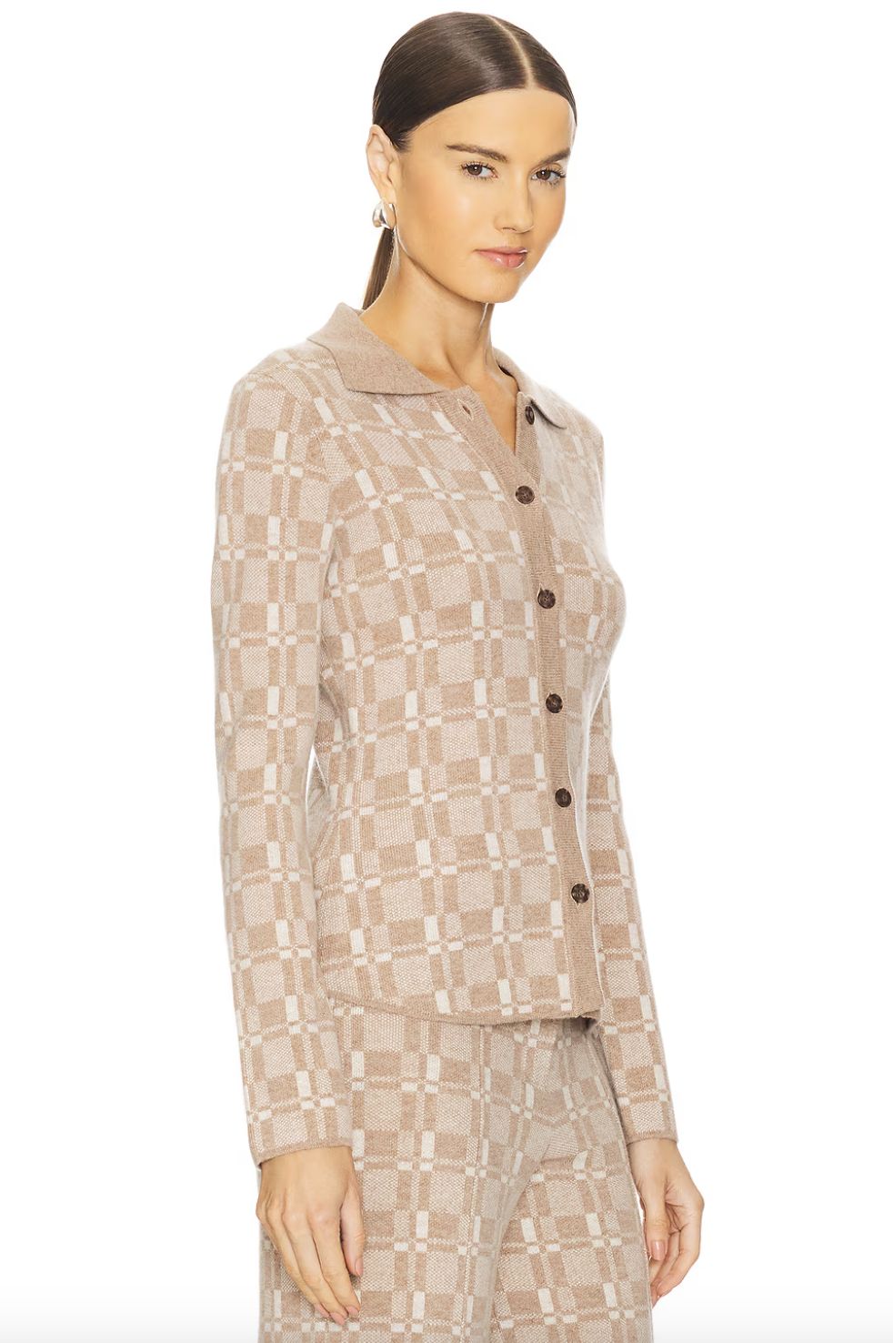 Naadam Luxe Plaid Button Up