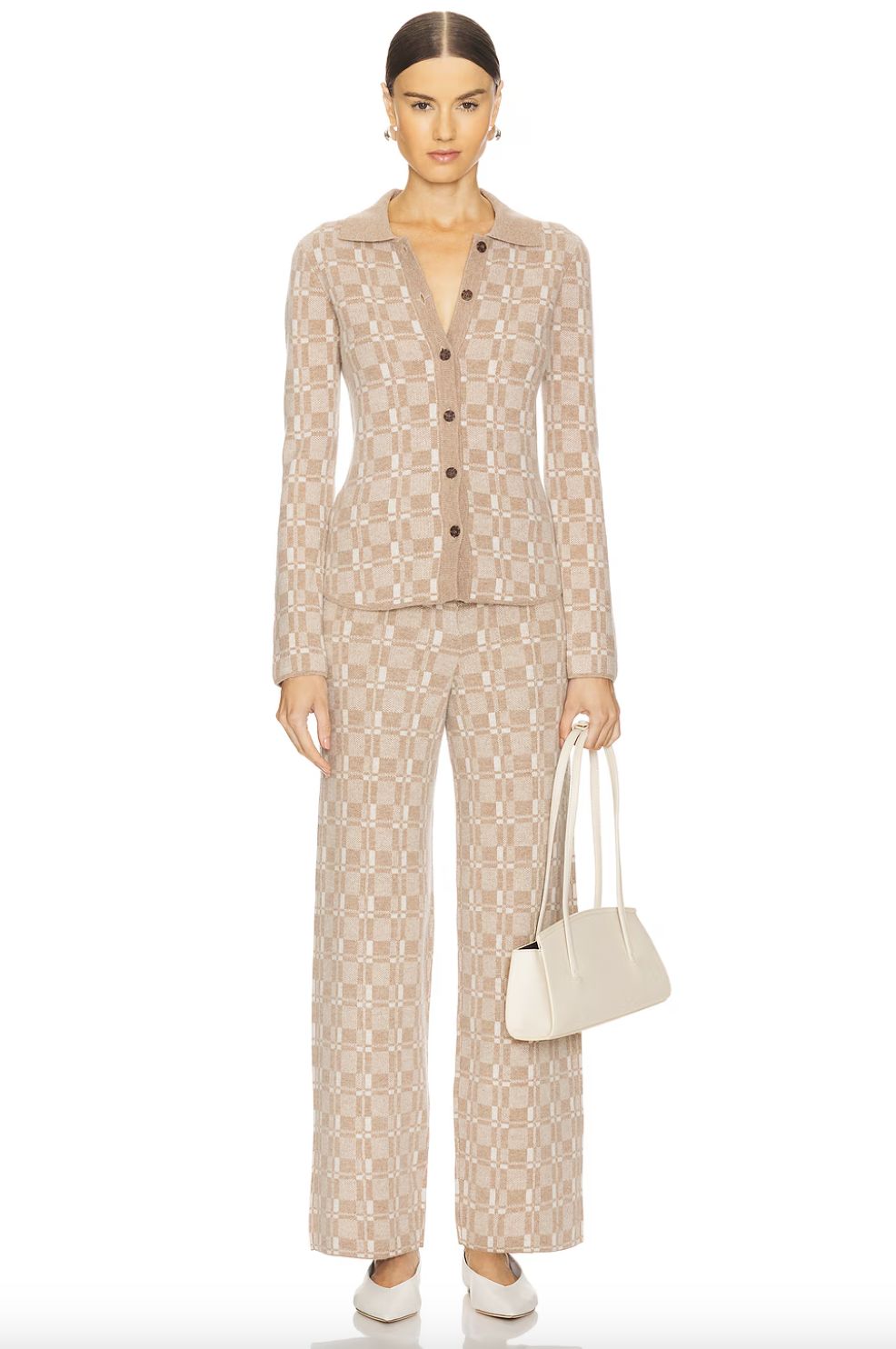 Naadam Luxe Plaid Button Up