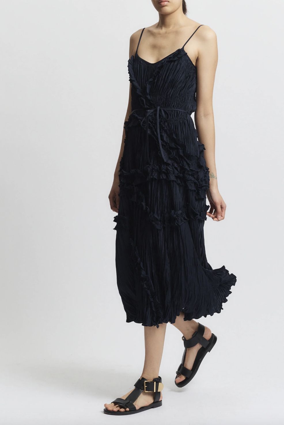 Saint Art Bella Ruched Midi Dress