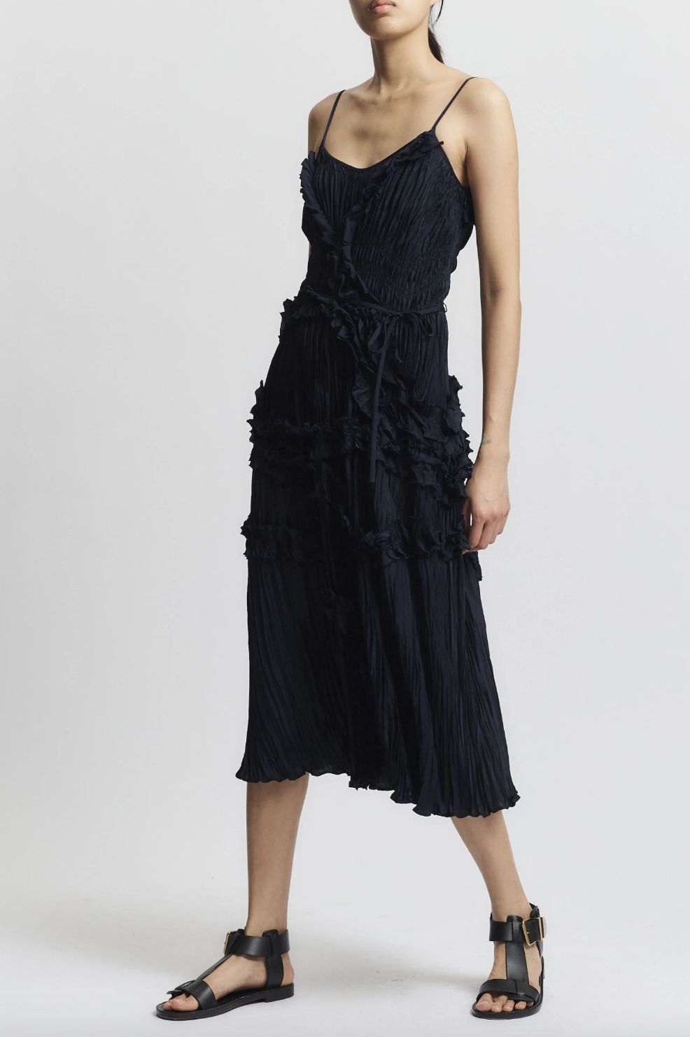 Saint Art Bella Ruched Midi Dress