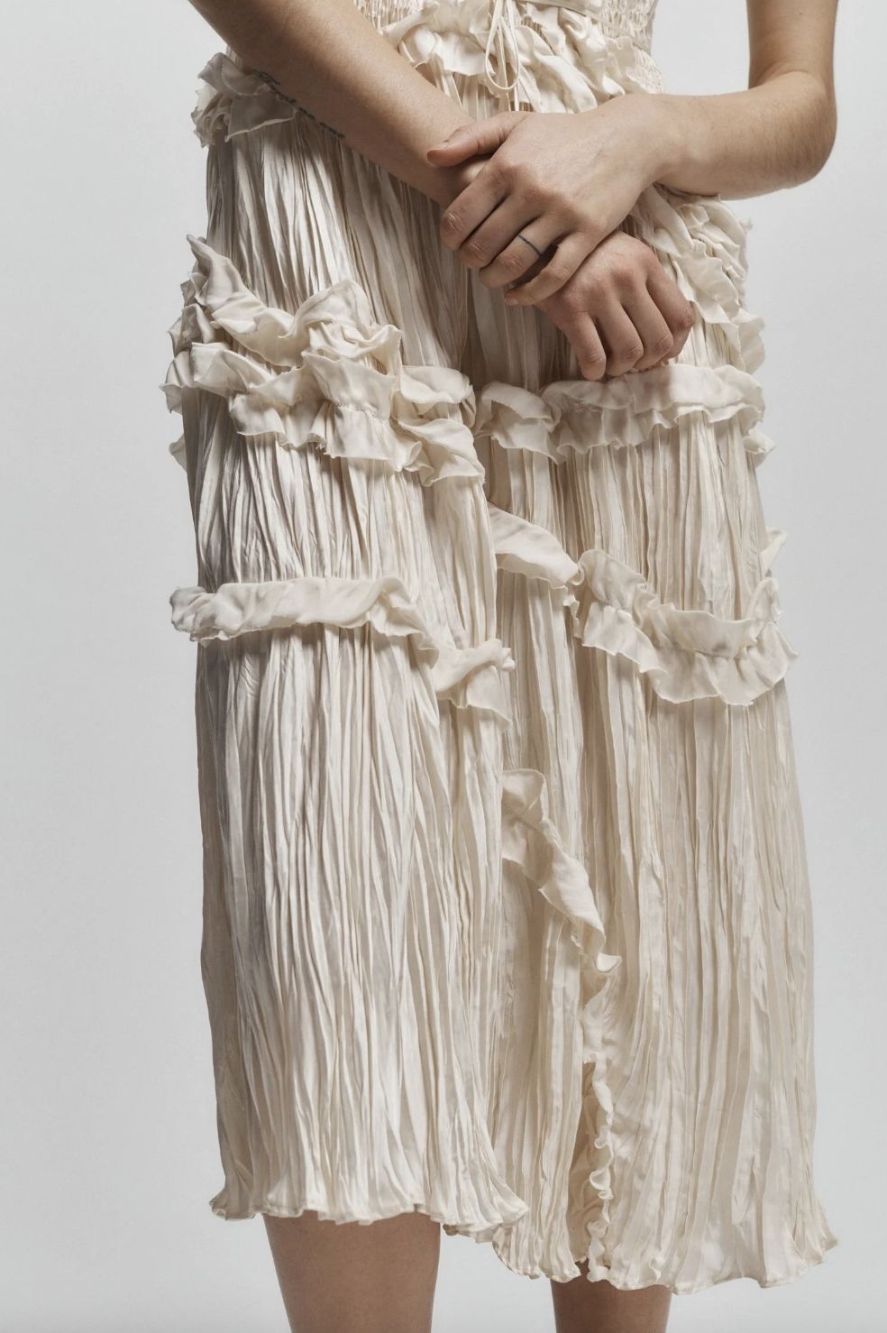 Saint Art Bella Ruched Midi Dress