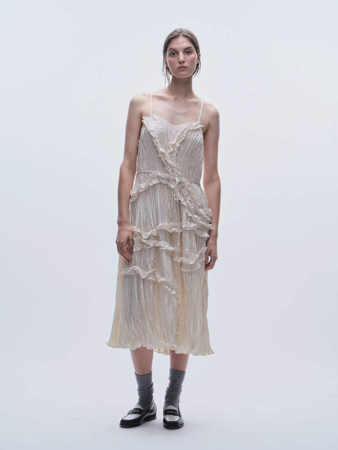 Saint Art Bella Ruched Midi Dress