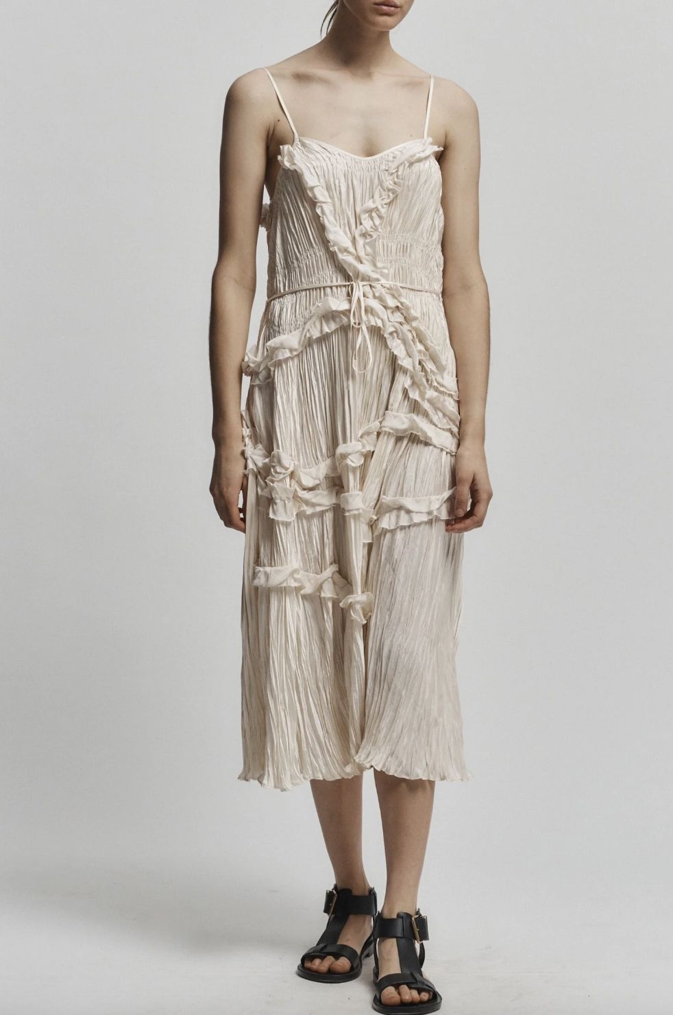 Saint Art Bella Ruched Midi Dress