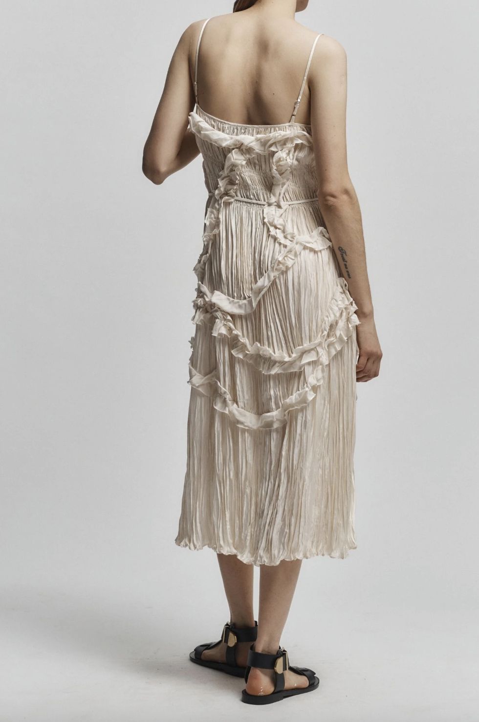 Saint Art Bella Ruched Midi Dress