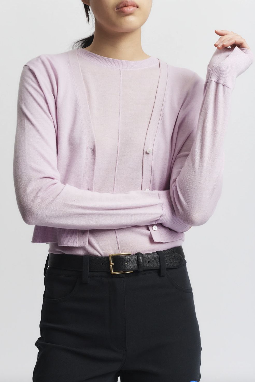 Saint Art Nixon Cropped Cardigan