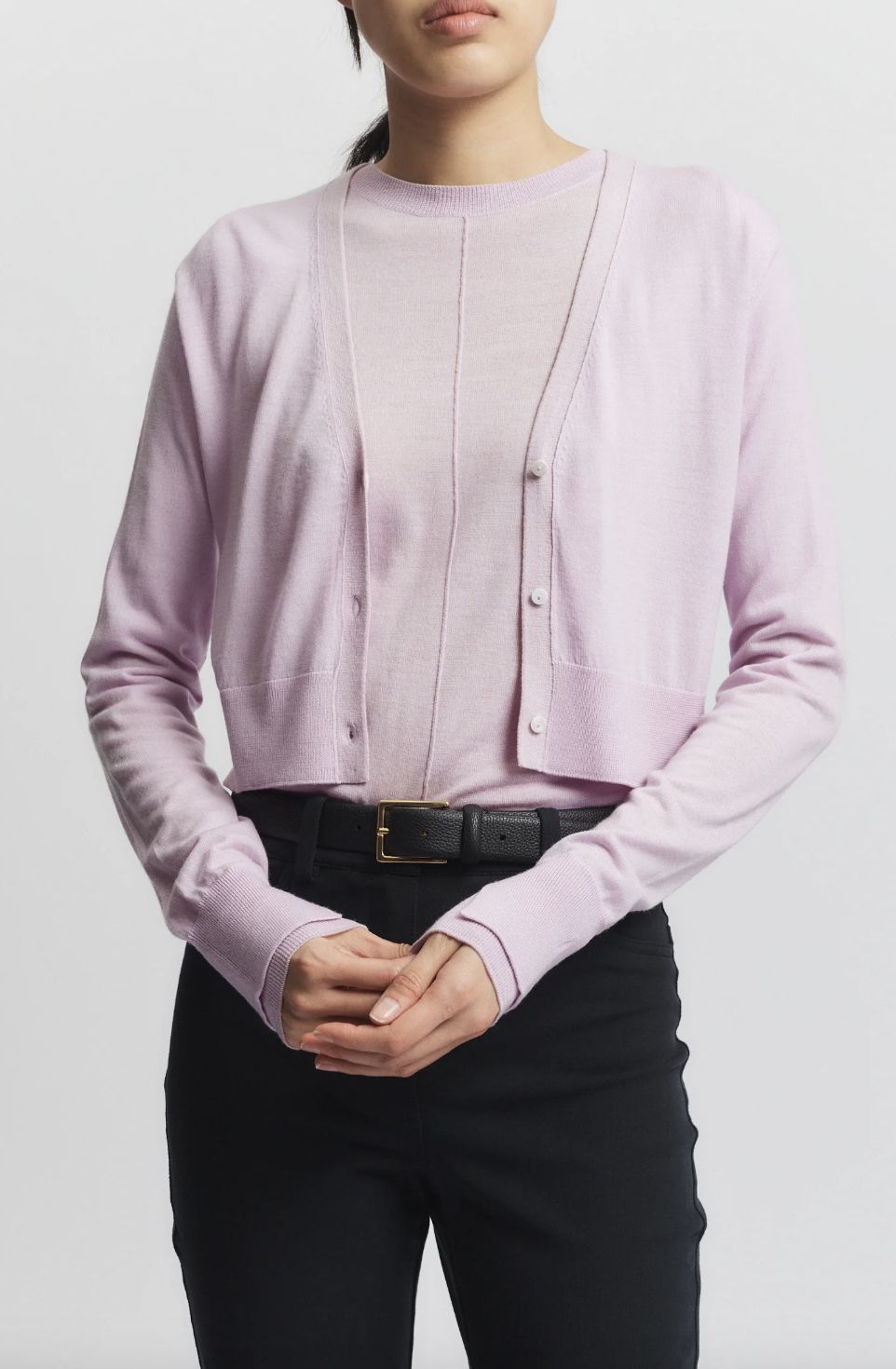 Saint Art Nixon Cropped Cardigan