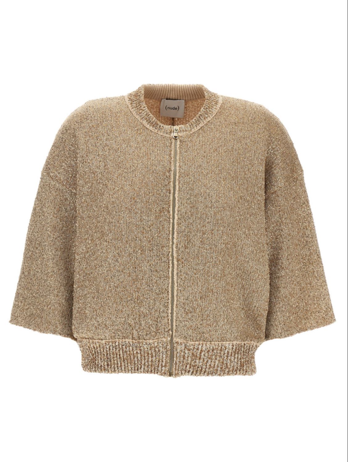 NUDE Gold Sequin Cardigan