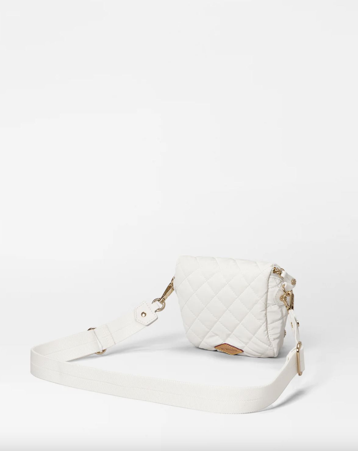 MZ Wallace Micro Crosby Sling Bag in Chalk Liquid