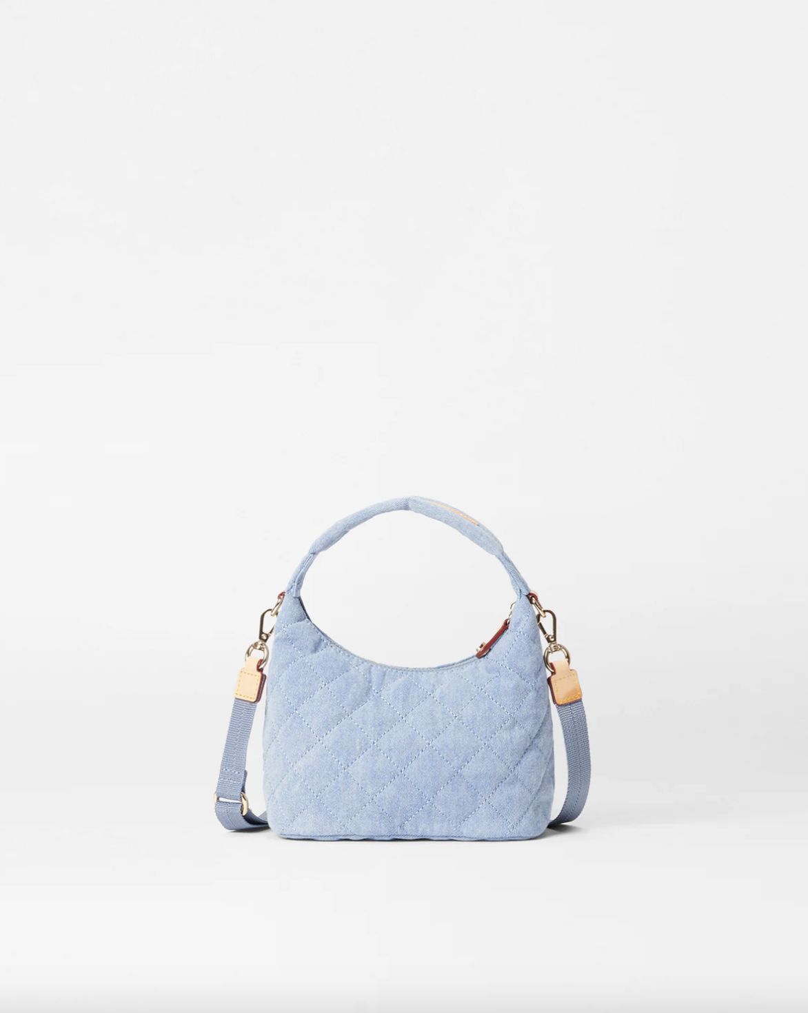 MZ Wallace Mini Metro Hobo Bag in True Light Denim
