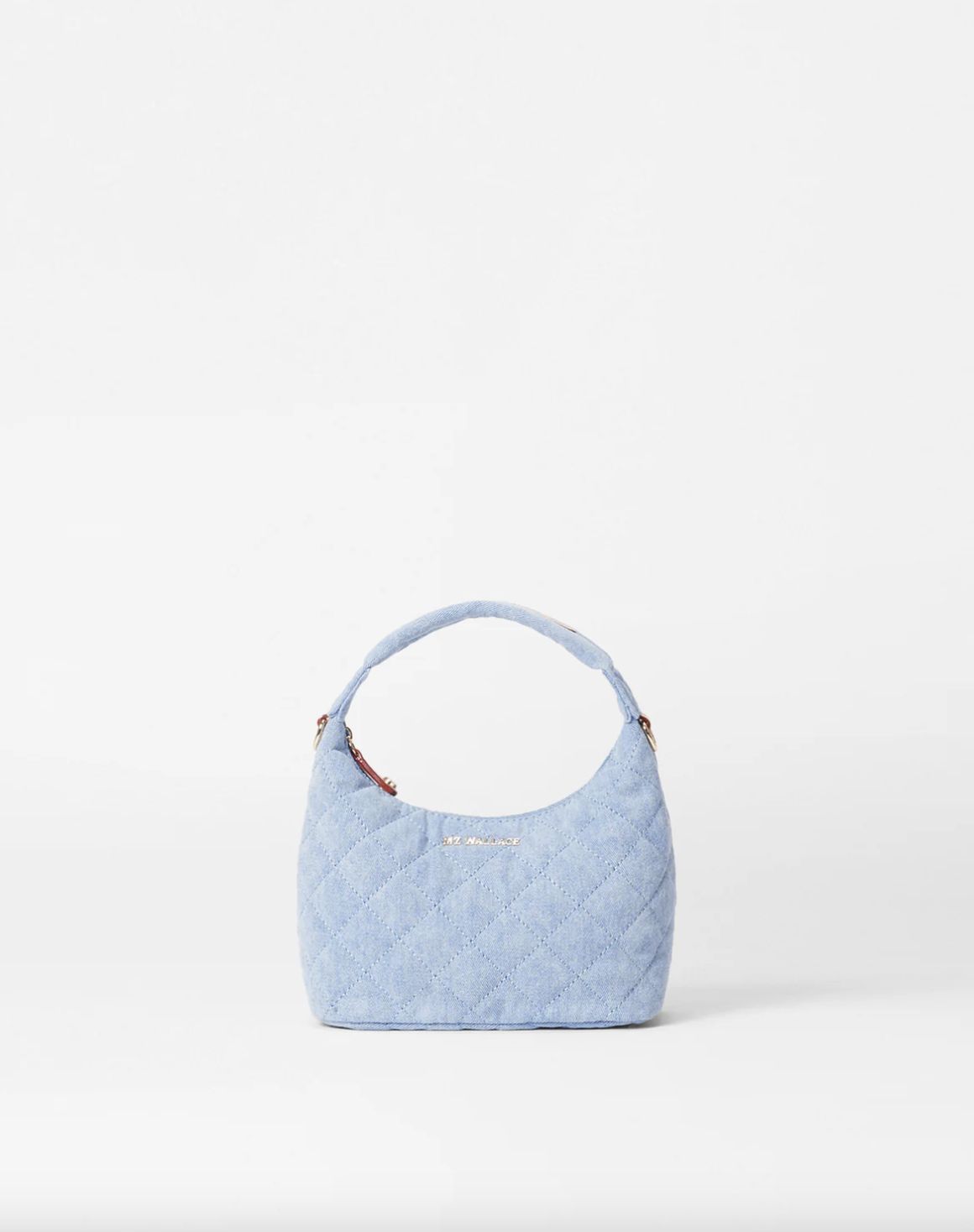 MZ Wallace Mini Metro Hobo Bag in True Light Denim