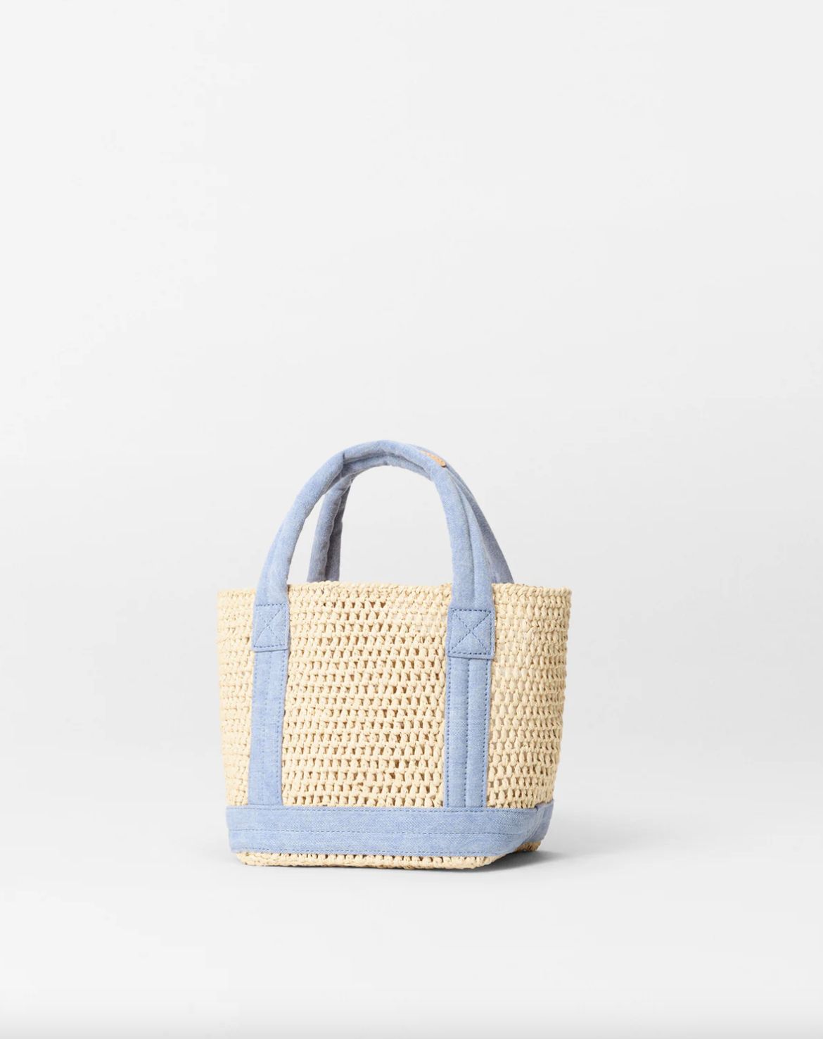 MZ Wallace Mini Crochet Tote in Light Denim