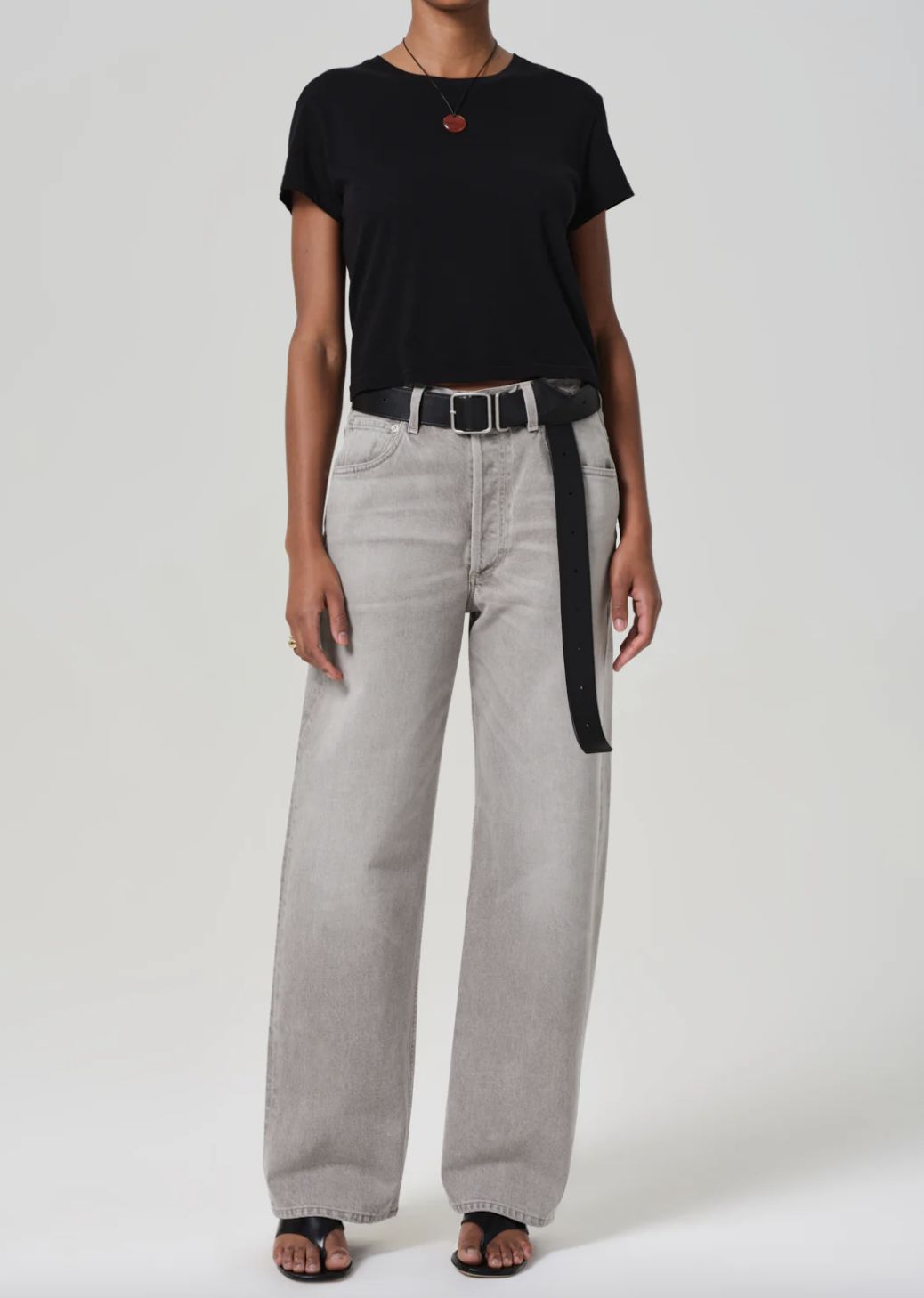 Citizens of Humanity Ayla Baggy Jean in Quartz Grey