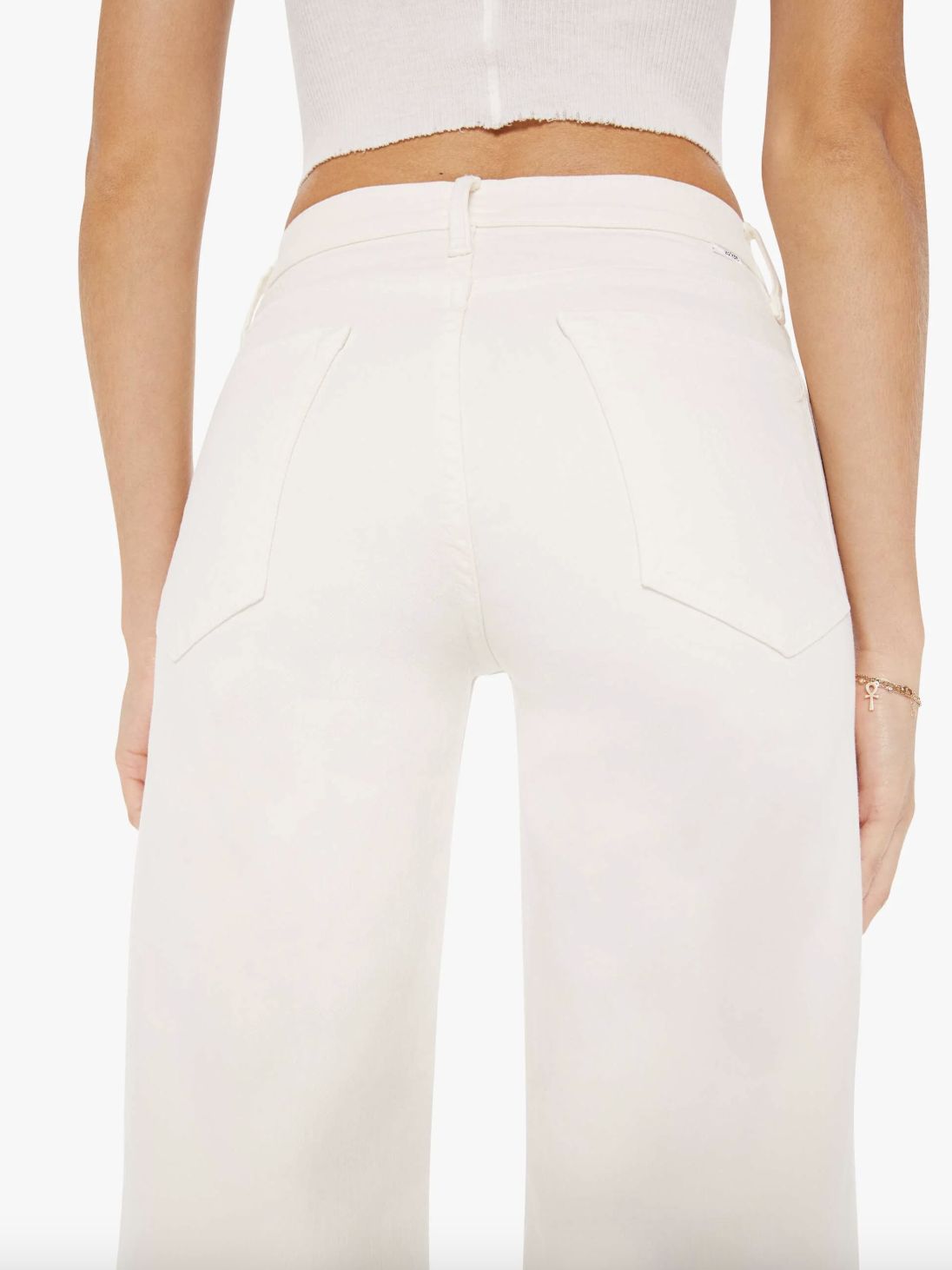 Mother The Twister Skimp Jean in Cream Puffs