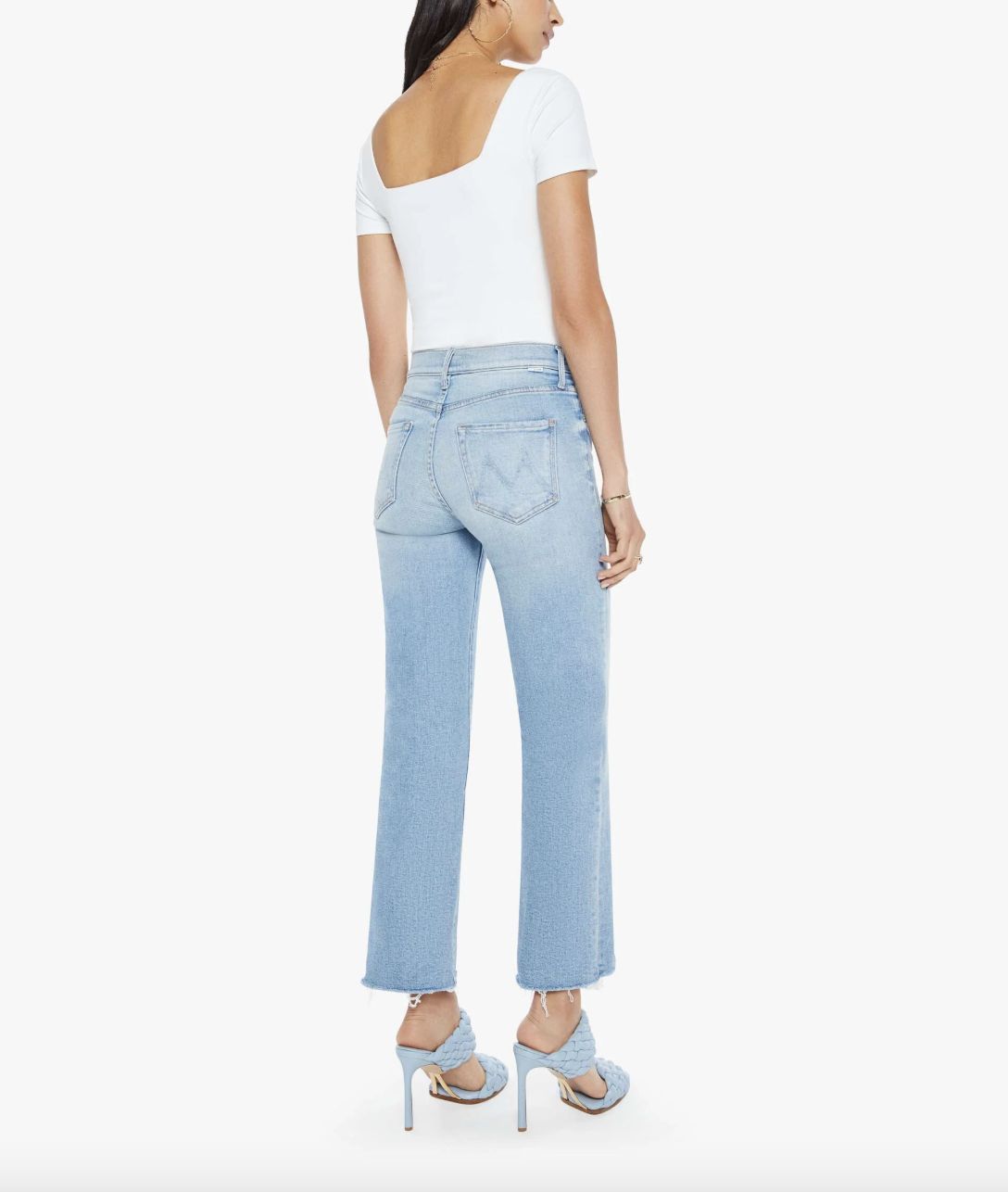 Mother Kick It Ankle Fray Jean in Can You Dig It