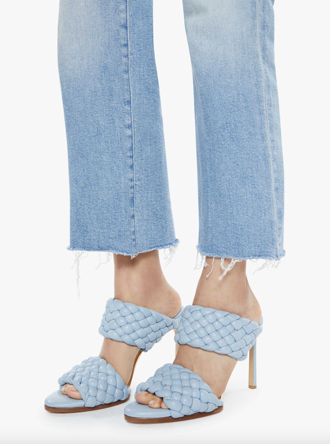 Mother Kick It Ankle Fray Jean in Can You Dig It