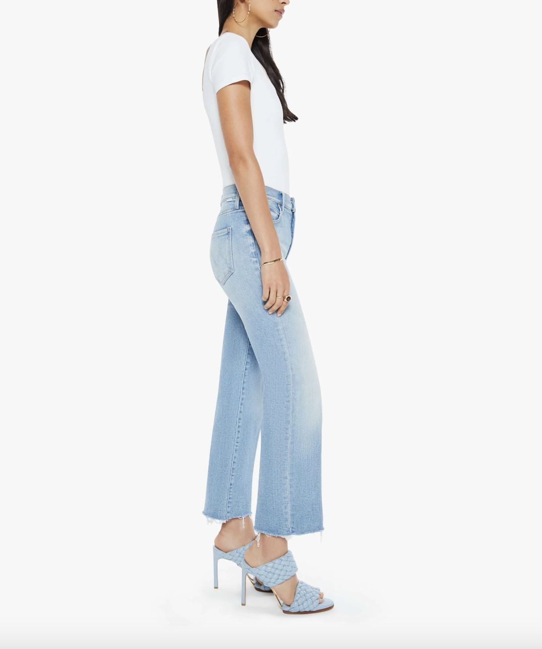 Mother Kick It Ankle Fray Jean in Can You Dig It