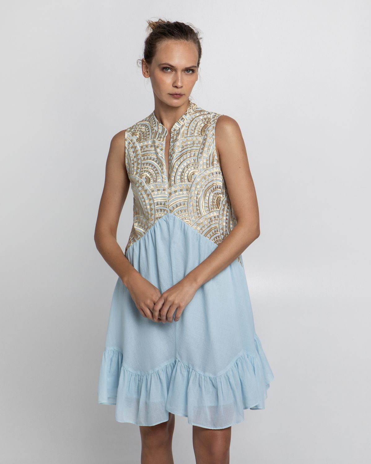 Greek Archaic Short Sleeveless Dress
