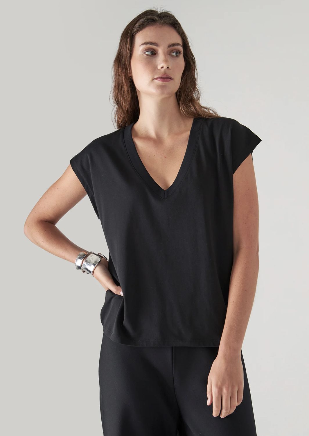 Patrick Assaraf Stretch Dolman Tee