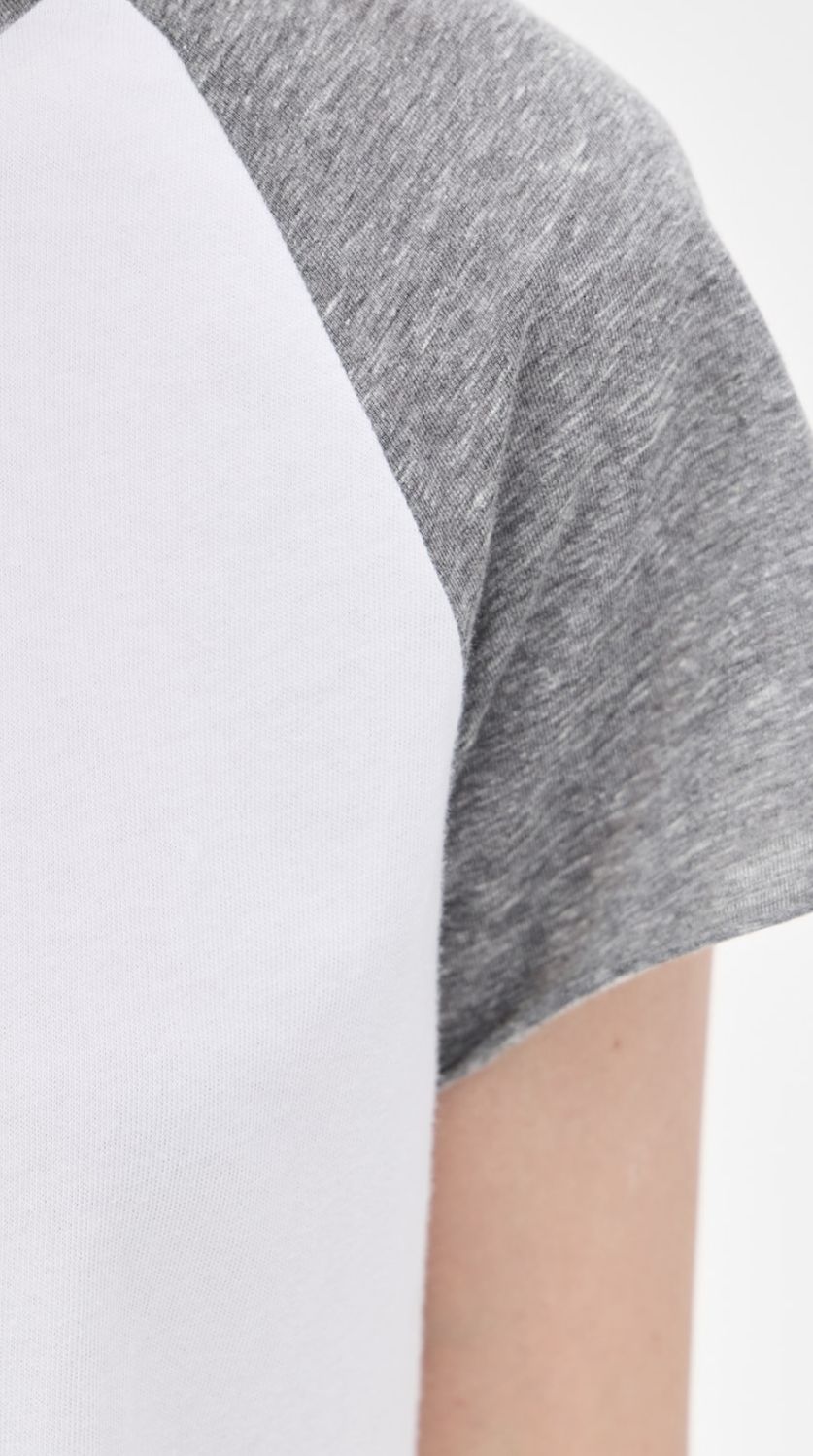 Perfect White Tee Britt Short Sleeve Baseball Tee