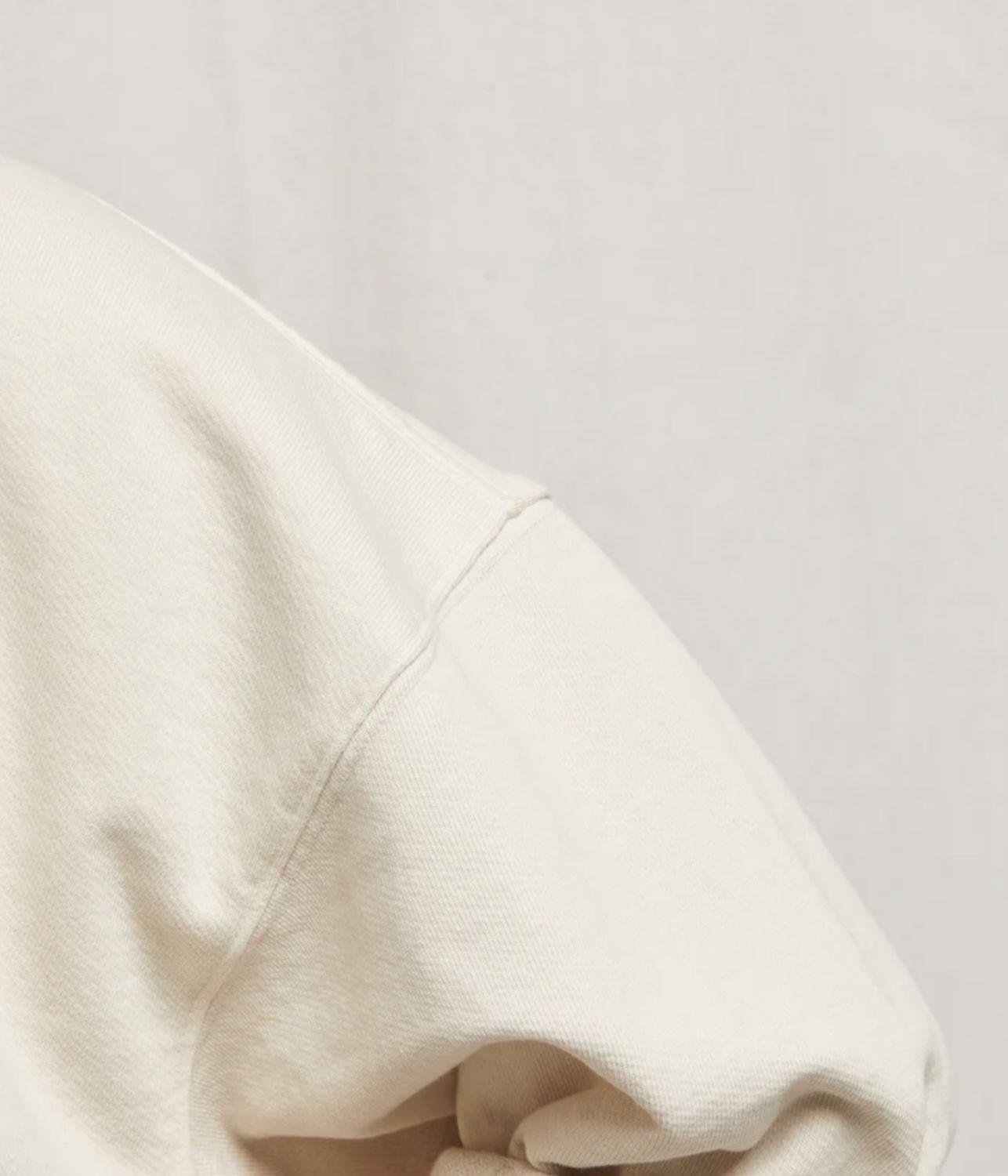 Perfect White Tee Rebecca French Terry 3/4 Puff Sleeve
