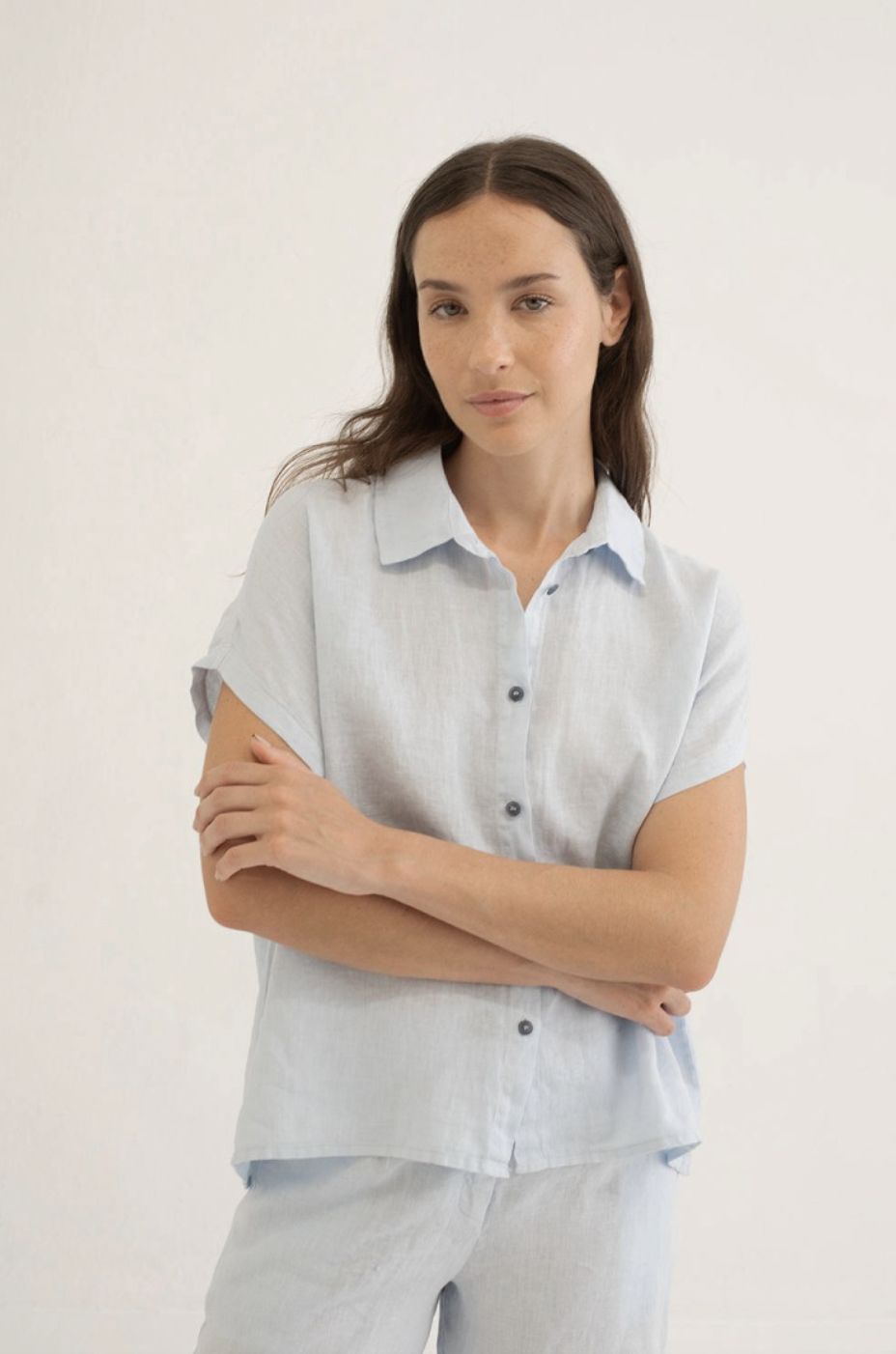 Mus &amp; Bombon Whitsun Shirt, Color: Sky, Size: XS