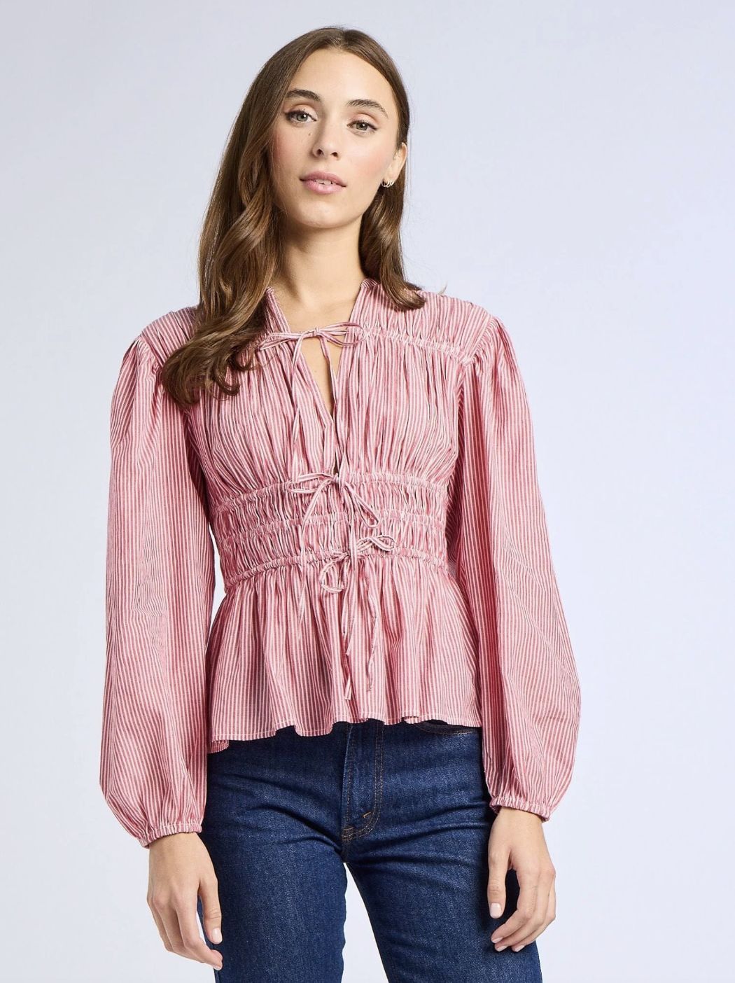 Mille Ella Top in Tango Stripe