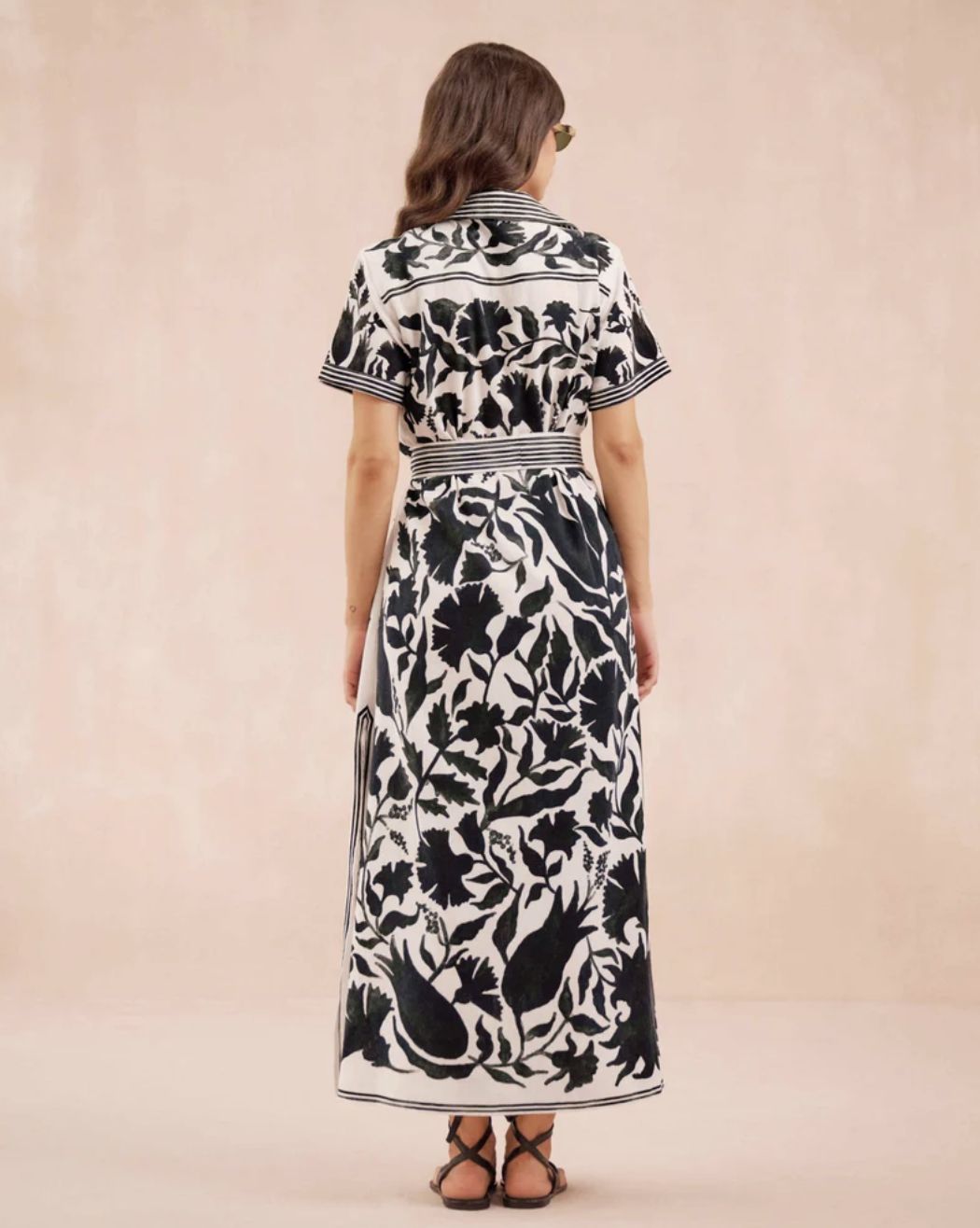 Omika Amira Shirt Dress in Delfina Caviar
