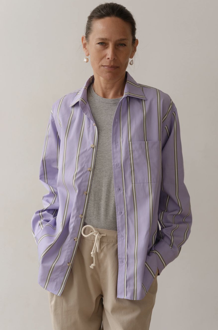 Donni Stripe Poplin Shirt