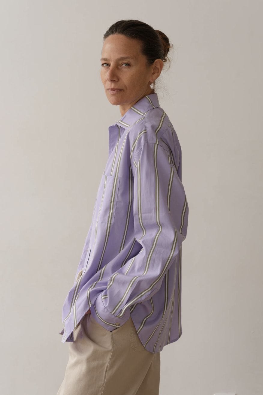 Donni Stripe Poplin Shirt