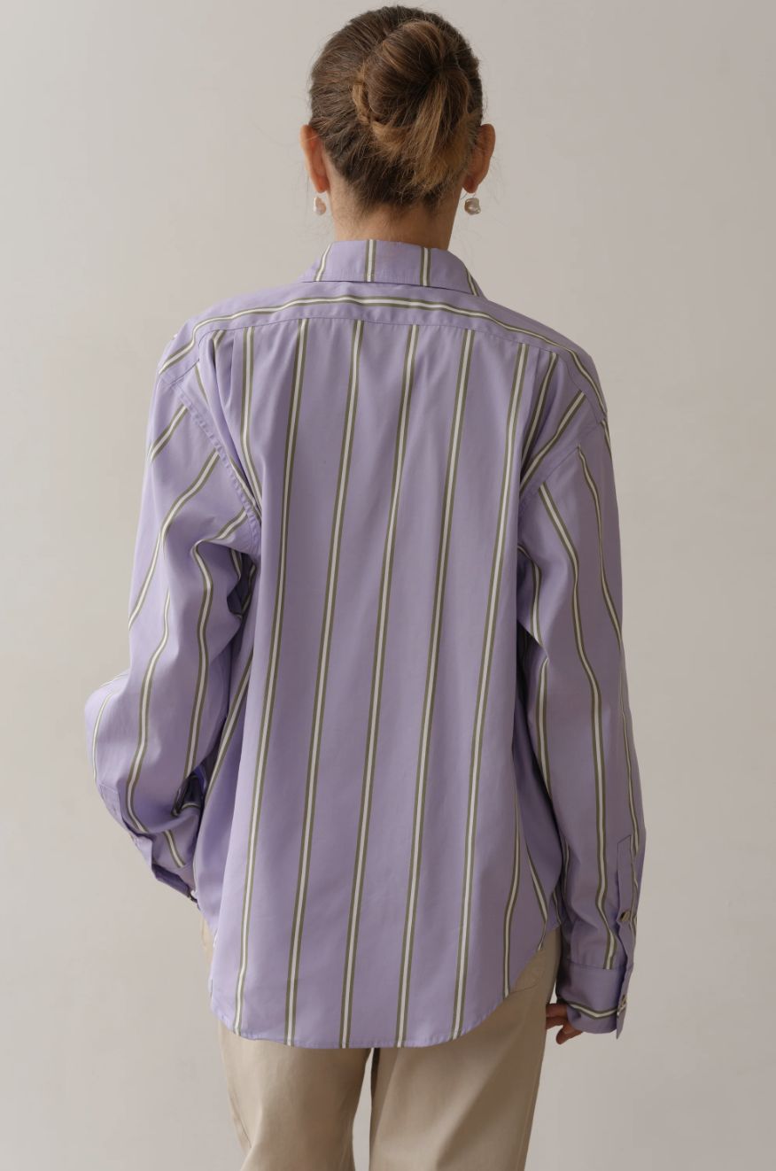 Donni Stripe Poplin Shirt
