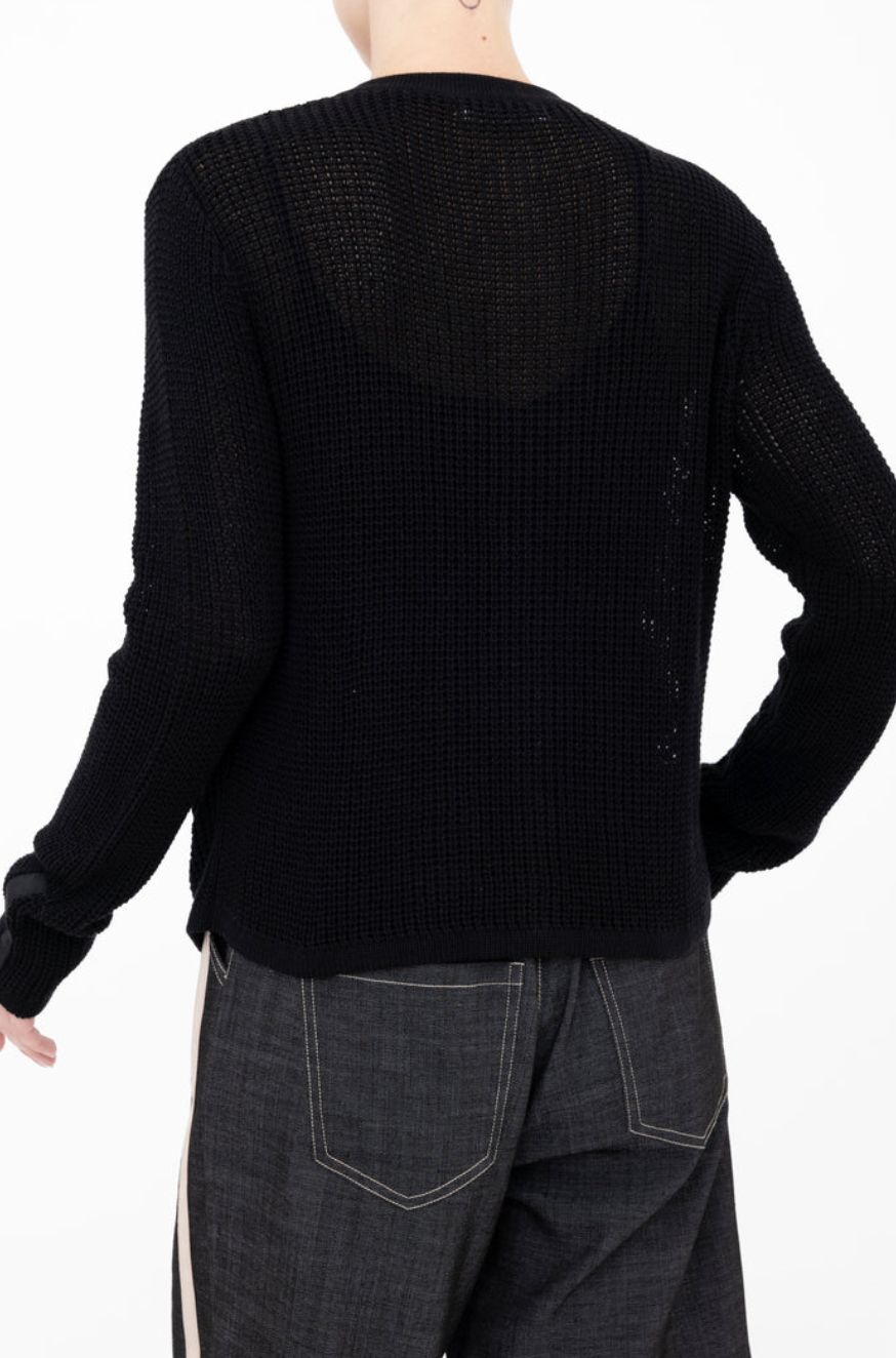 Elaine Kim Bijoux Waffle Weave Cardigan