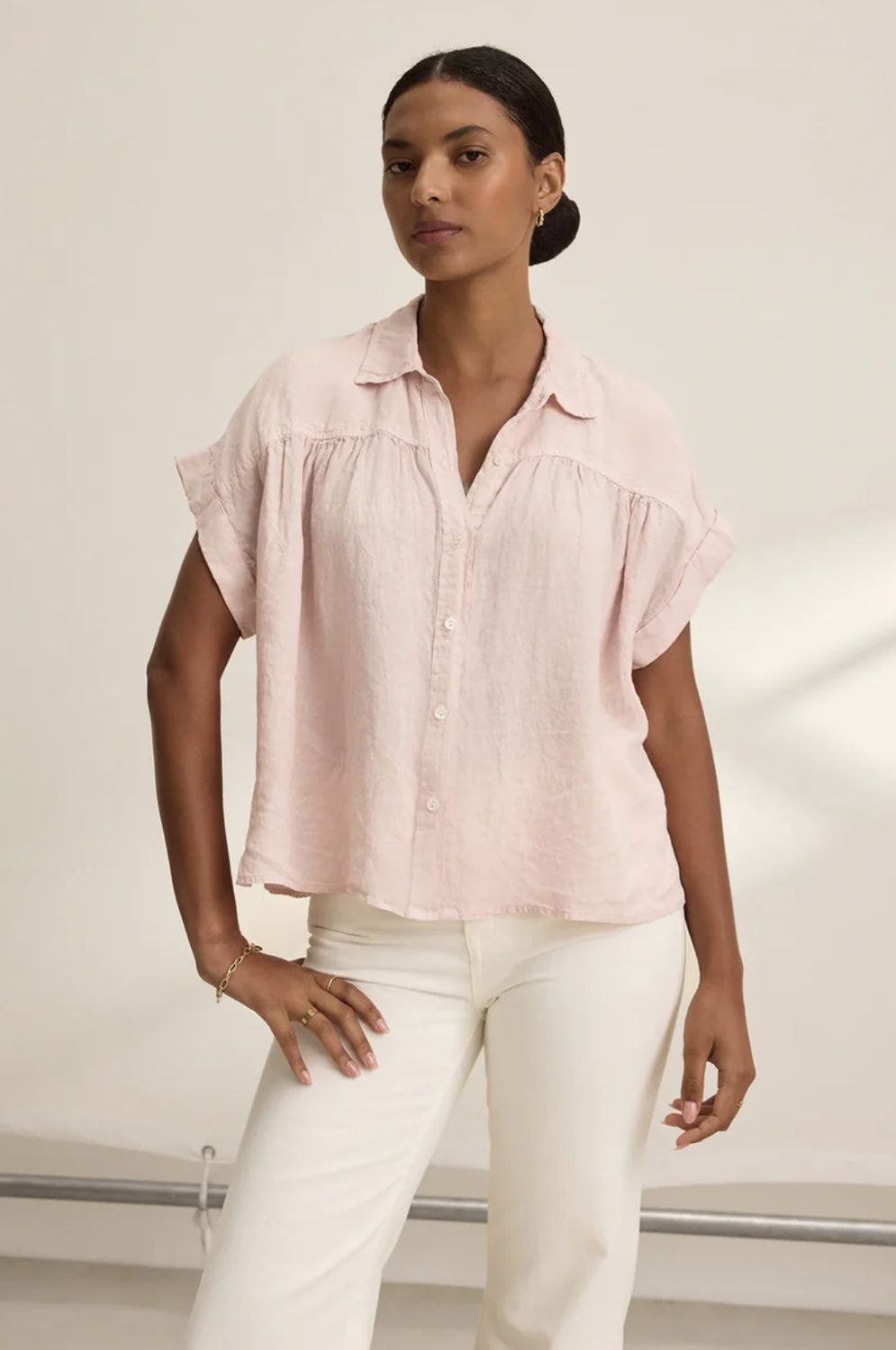 Velvet Aria Linen Top