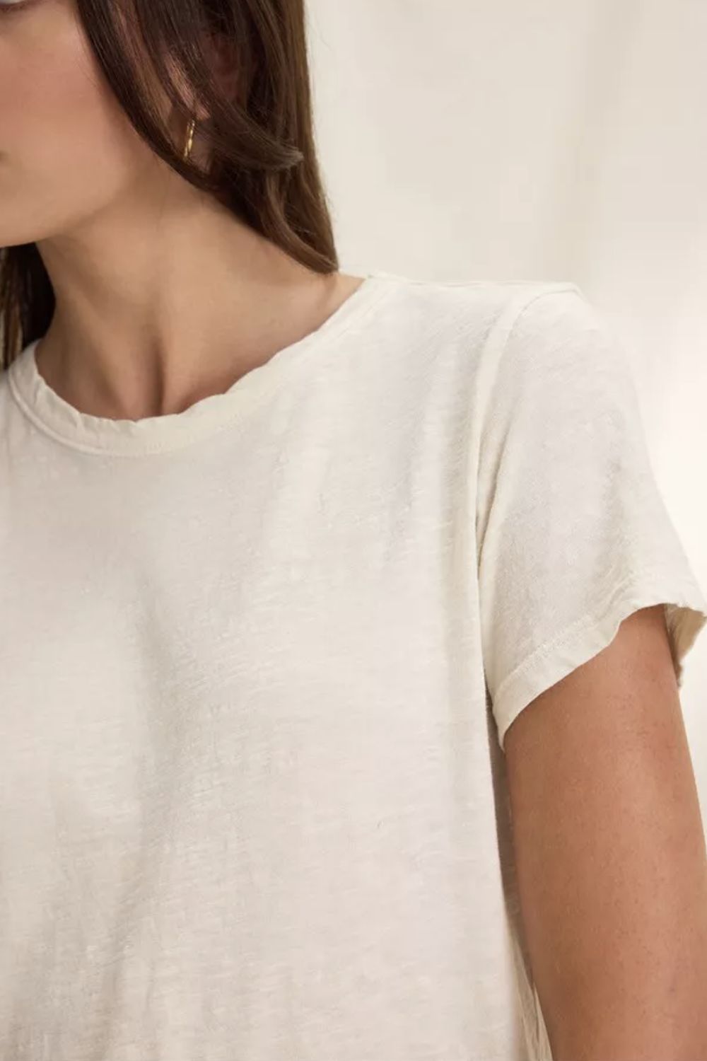 Velvet Marie Tee in Oat