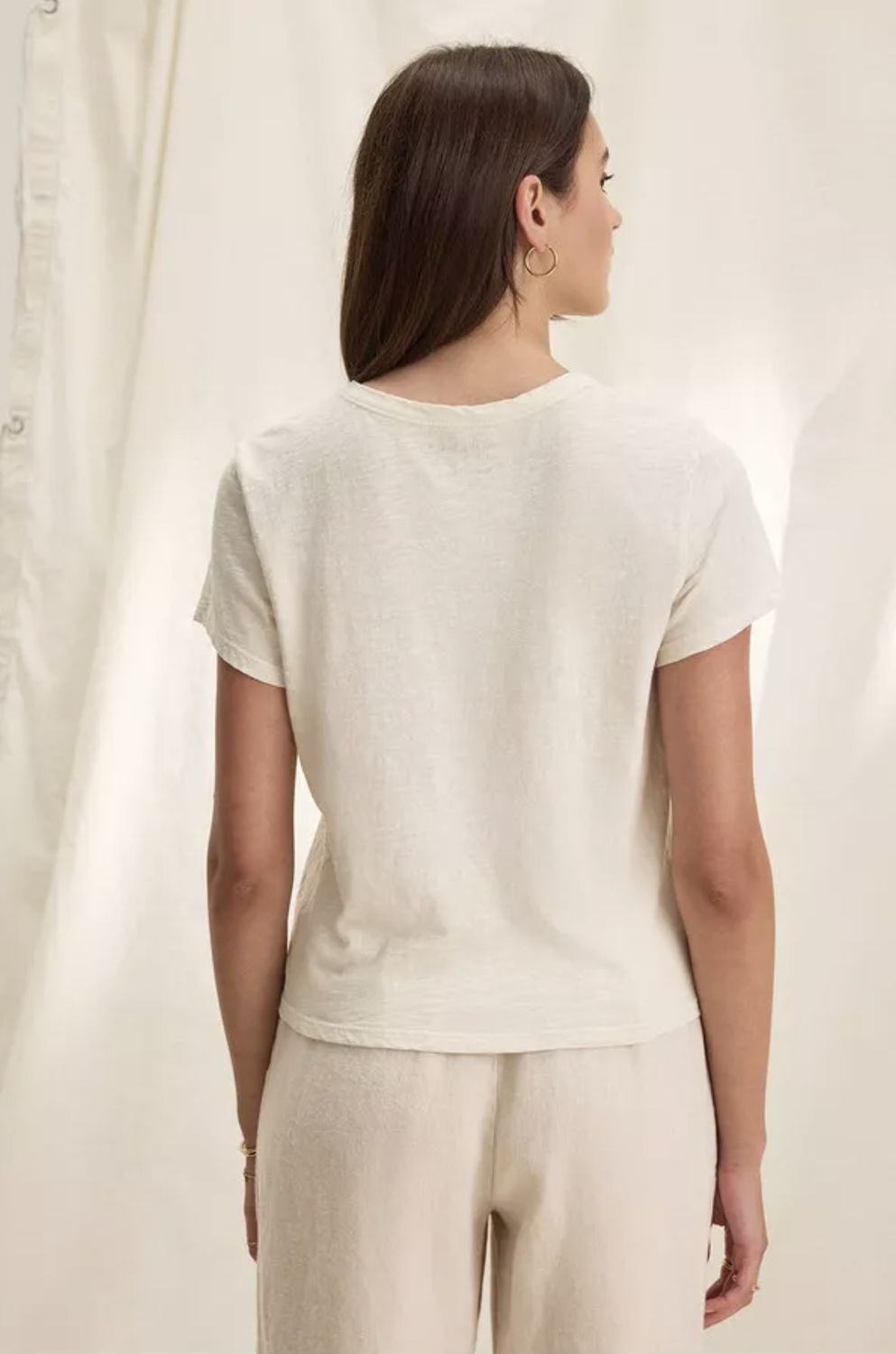 Velvet Marie Tee in Oat