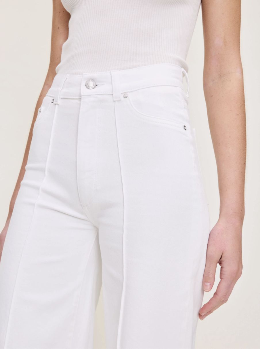 DL1961 Hepburn White Pintuck Jean