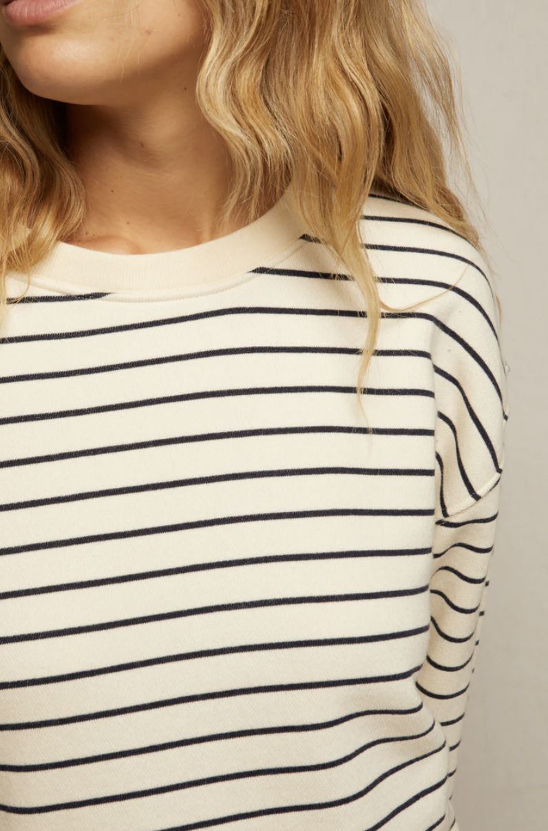 Perfect White Tee Tyler Striped Sweatshirt