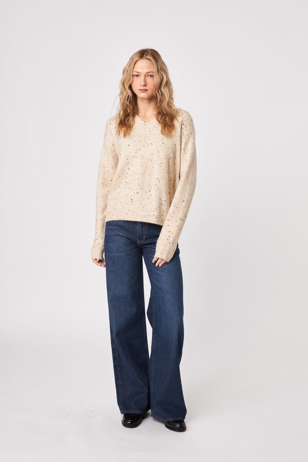 John &amp; Jenn Charlie Sweater, Color: Almond, Size: XS