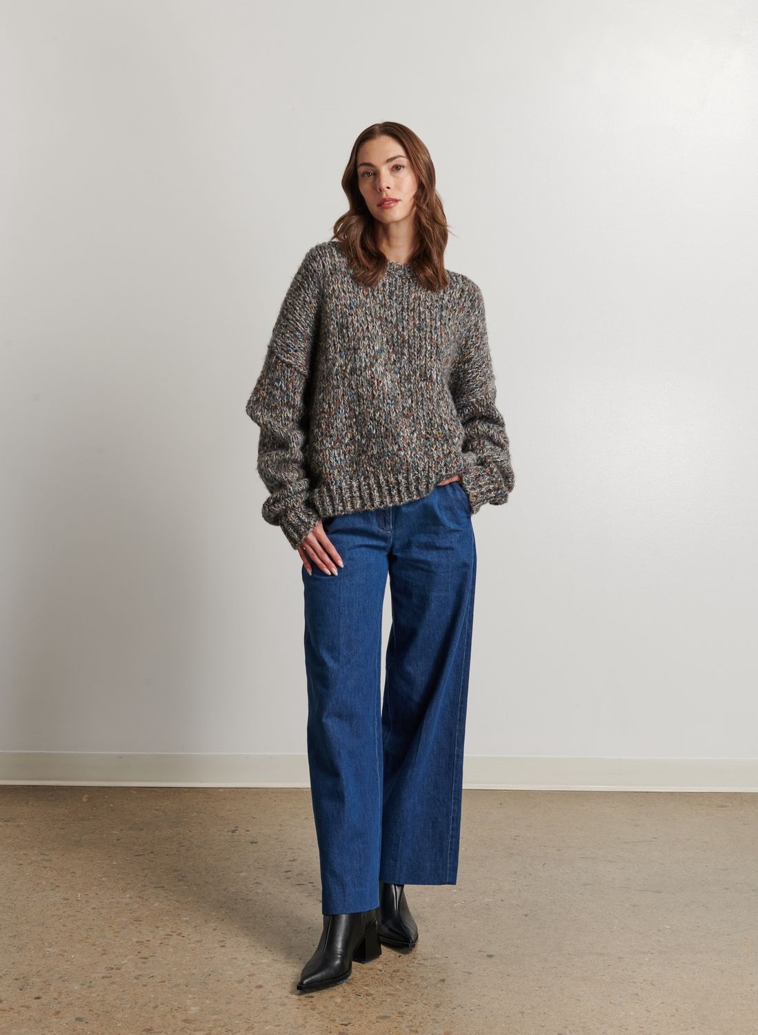 Line Lily Sweater, Color: Chimney Speckle, Size: XS