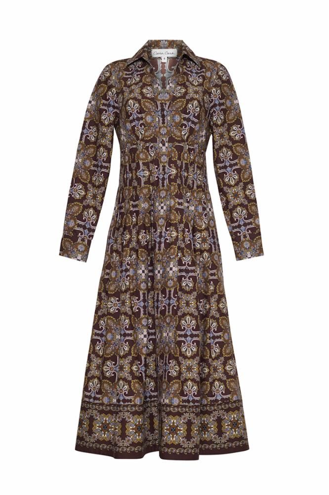 Cara Cara Cameron Dress, Color: Vintage Tile Brown, Size: XS