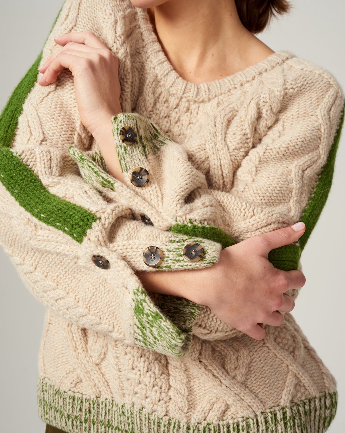 Leon &amp; Harper Marquise Cable Sweater
