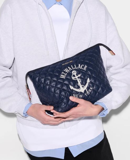 MZ Wallace Large Zoey Anchor Cosmetic Case