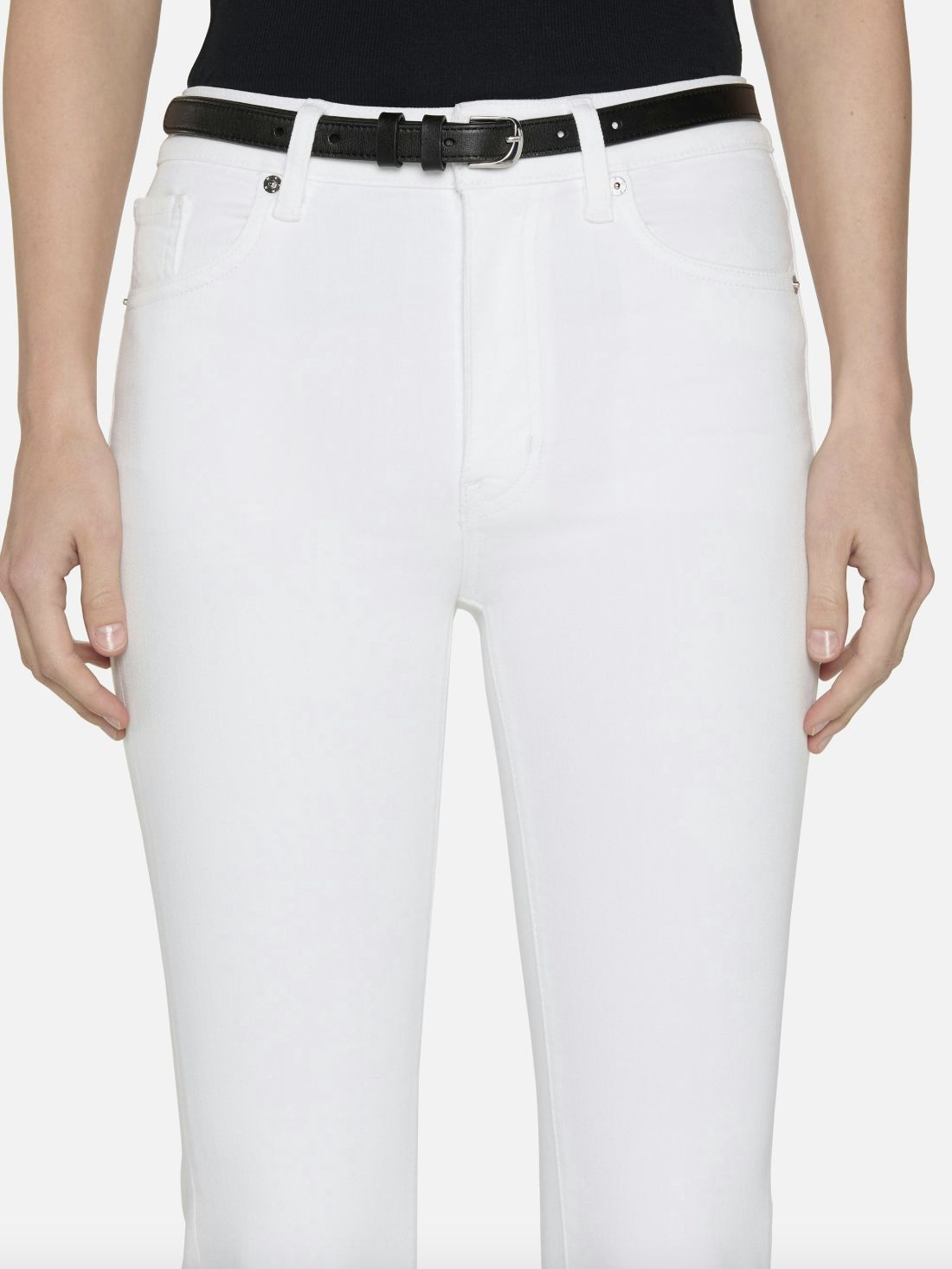 Frame The Reboot Crop Jean in White