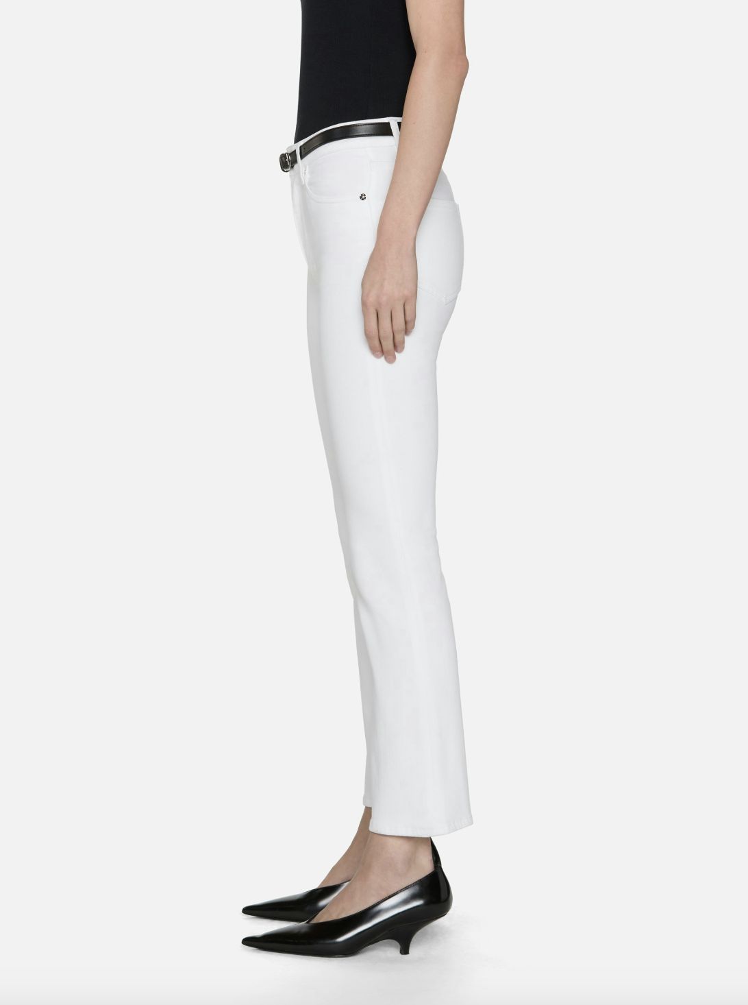 Frame The Reboot Crop Jean in White
