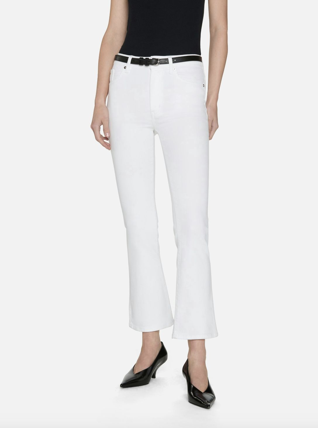 Frame The Reboot Crop Jean in White