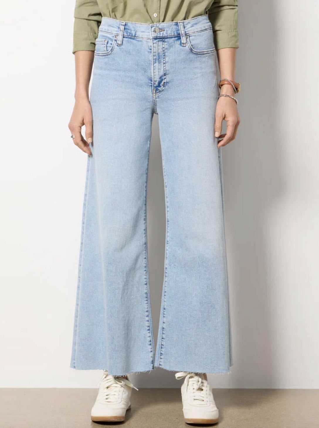 Frame Le Palazzo Crop Jean in Tribute Raw After